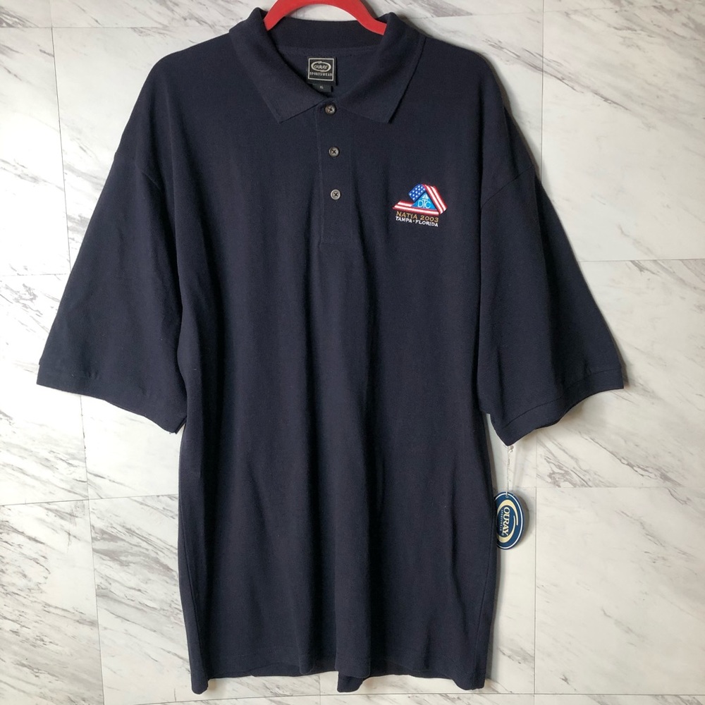 Ouray Sportswear Men’s Navy Golf Polo Shirt, New Deadstock Size XL